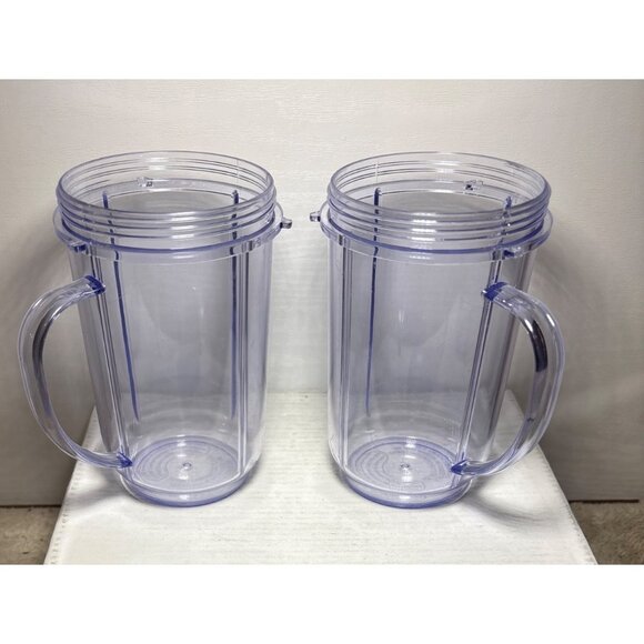 2 Replacement Blender Cups 3 Lids & 3 Colorful Rings For Magic Bullet 16 Oz - Picture 5 of 10